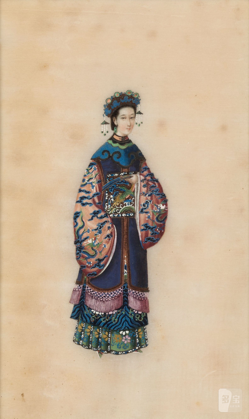 佚名 廣東學院畫派 清代官服圖 冊頁十幀 設色紙本 鏡框 十九世紀 | ANONYMOUS, GUANGDONG SCHOOL, 19th century - 图20